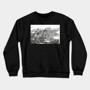 Advance of the Highlanders at the battle of Alma, Crimean War, 1854 Crewneck Sweatshirt